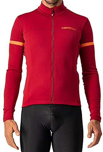Castelli 4521513-622 Fondo 2 Jersey FZ Maglia Lunga PRO Red/Orange Reflex XS