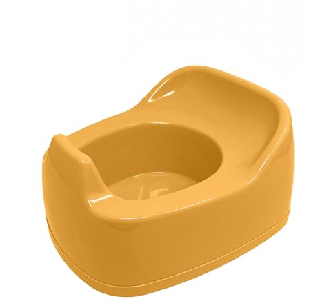 Children Junior Training Potty Toilet Toddler Baby Kids Trainer Chamber Seat Plastic Chair with Cut Out Slot for Easy Carrying, Easy Empty & Clean (D-1 x Orange Potty Chamber)
