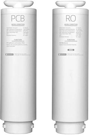 Geekpure Juego de filtros de repuesto para sistema de ósmosis inversa 800 GPD sin tanque