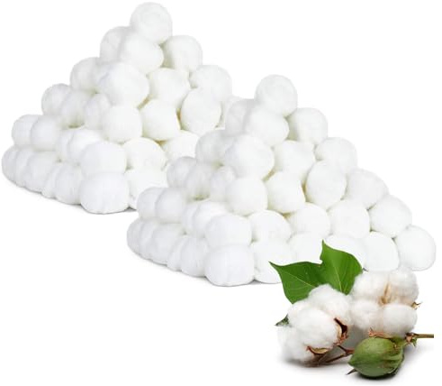 Batuffoli di Cotone Idrofilo per Trucco e Pelli Sensibili - 200 Pezzi