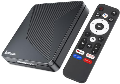 GREVA 8K Android TV-box 14.0, 2025 ny Android Box 4G RAM 32G ROM chipset S905X5M stöd Dolby Vision WiFi6 HDR10 BT5.0 HDMI 2.1 10/100M Ethernet LAN 3D HD Smart TV-box svart