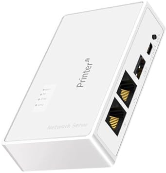 DEKKRYNFV Server Stampa USB 10/100Mbps Converti La Stampante in Rete Ethernet WiFi Condivisione Stampante Dispositivo Rete Server Stampa