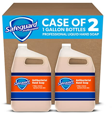 P&G PROFESSIONAL Antibacterial Hand Soap from Safeguard Professional, Bulk Liquid Hand Soap Refill, 1 Gal. (Case of 2)