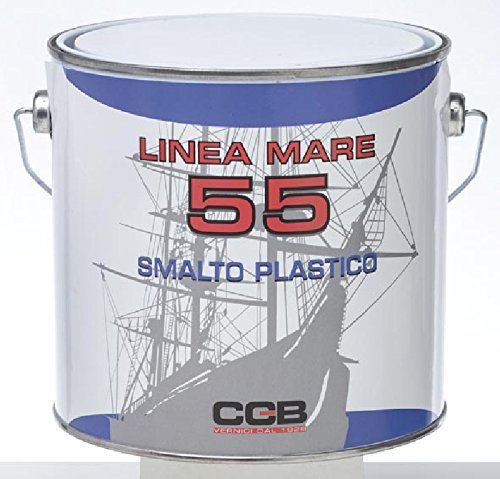 SMALTO PLASTICO URETANICO BRUSOLMARE PER NAUTICA FERRO LEGNO PLASTICA (74 Grigio Ferro)