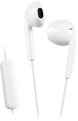 JVC Auriculares con Cable 1 Metro Jack 3,5mm | Micrófono y Control Remoto | Resistentes a Salpicaduras | Auriculares in Ear para Llamadas | Cascos con Cable Diseño Elegante y Cómodo - HA-F17M