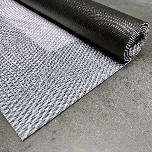 Alfombra vinílica Premium de tejido trenzado de alta gama Grises 60x90 cm