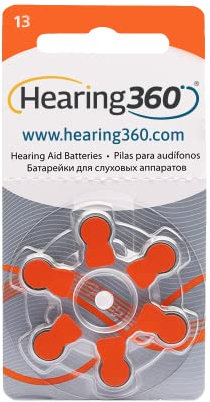 60 pilas modelo 13 naranja (PR48) – 10 paquetes de 6 baterías para audífonos 1,45 V – Pilas acústicas Rayovac Varta Extra