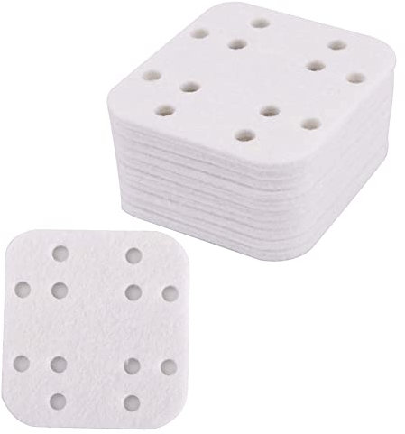 Feegow 10 Stück Ersatzfilter, Mineralabsorptions-Baumwolle für Pads und Aromatherapie Baumwolle für Pads Set für Elechomes UC5501 SH8820 SH8830 Luftbefeuchter