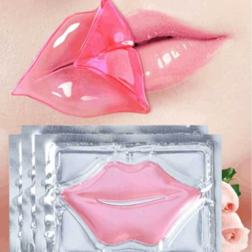 5pcs Collagen Crystal Lip Mask - Hydrating Plumping Lip Treatment, Overnight Moisturizing Mask for Soft Smooth Lips, Vegan & Cruelty-Free, with Hyaluronic Acid & Vitamin E