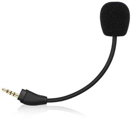 Mikrofon-Ersatz für HyperX Cloud III Gaming-Headset, 3,5 mm Abnehmbarer Mikrofonarm mit Geräuschunterdrückung für PC, Xbox One, PS4, PS5