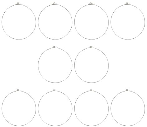 LT Easiyl 10 Stück E-1. Gitarrensaiten für Gitarre Hohe E-Saite 86,5cm Akustikgitarrensaite Folk Gitarrensaite Resistent Gegen Rost Edelstahl Ersatz für Gitarrensaiten
