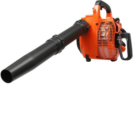 Garbenat Benzin Laubbläser 2-Takt Laubbläser & Laubsauger 25,4cc Handheld Blatt Gebläse mit 2 Vakuumrohre und Blasrohre EBV260 Tragbar Laubbläser mit 7000 Drehzahl Laubsauger für Garten Patio Straße