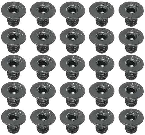 PATIKIL Vis Tête Cylindrique Six Pans Creux M4 x 6 Mm, 100 Pièces Boulons Fraisés Acier Carbone Moyen Entraînement Hexagonal Vis Machine Filetage Complet Oxyde Noir Grade 10.9