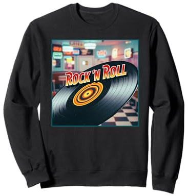 Comedor de Vinilo Rock 'N Roll Sudadera