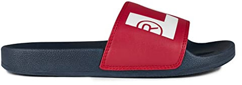 Levi's June L, Chanclas Hombre, Rojo (Regular Red), 46 Eu
