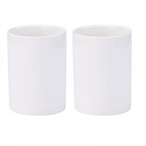 Gaolinci Lot de 2 gobelets de salle de bain, porte-brosse à dents en céramique, 255,1 g