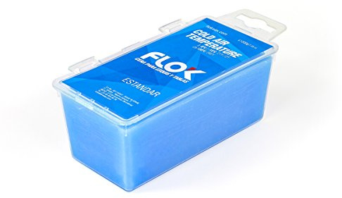 FLOK. Cera de Esquí y Snowboard Temperaturas Frías 200 g. Cera para esquí alpino y snowboard, nordico, encerado, mantenimiento, carreras, deslizamiento