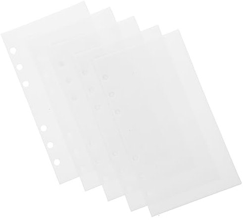 Housoutil 5Stücke Budgettaschen Ordnertaschen Für Haushaltsbuch Geldumschläge Für Budgetplanung Transparentes Zubehör Für Budgetbinder Für Haushaltsfinanzen