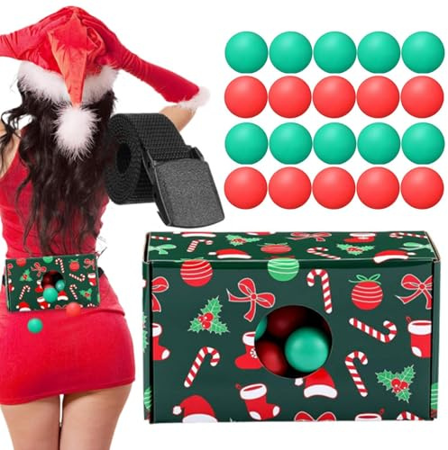 Mbiyhgta Swing Shaking Balls Set,Fun Classic Red And Green Holiday Supplies | Large Groups Christmas Games,ForBirthday Party Offices Home Room School Dormitory Outdoor Park Garden Lawn Backyard