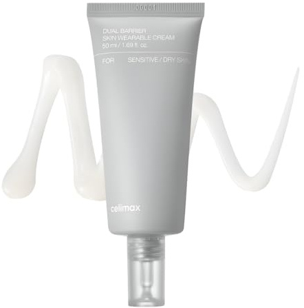 Celimax - Dual Barrier Skin Wearable Cream - Hautbarriere Creme - mit 5 natürlichen Ceramiden - Feuchtigkeitscreme Gesicht - zieht schnell ein ohne fettigen Film auf der Haut - 50ml