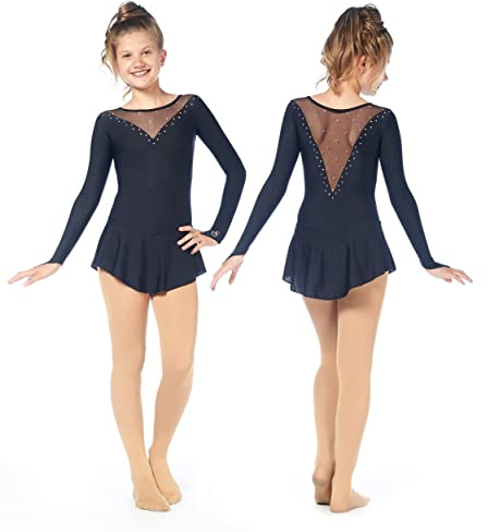 SKATE GURU SAGESTER Style: 201 Figure Skating Dress/Color: Black, Size: XS