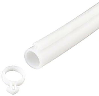 Joint de porte en caoutchouc de 10 m pour fenêtre, cadres, profilés et portes (10 mm, blanc)