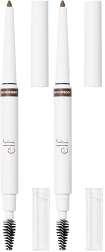 e.l.f. Instant Lift Waterproof Brow Pencil, Long-Lasting Eyebrow Pencil For Grooming & Shaping Brows, Vegan & Cruelty-Free, Neutral Brown (Pack of 2)