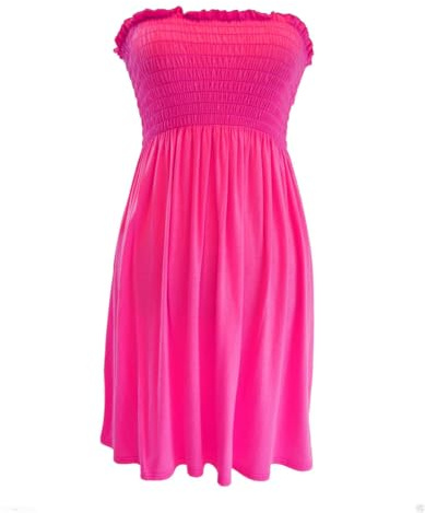 SXME MIGHT SAY Haut transparent à épaules dénudées pour femme, élastique, unie/imprimé, robe bandeau bustier bustier, grande taille