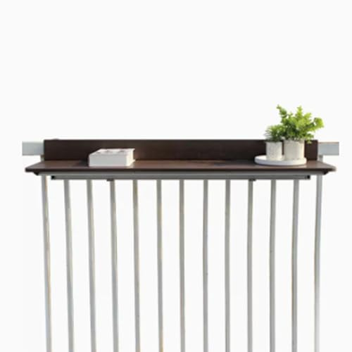 WBWAPA Tavolo da Bar per Balcone per ringhiere, mobili da Balcone, scrivania Pieghevole, Tavolo da Balcone, scrivania montata a Parete, scrivania Pieghevole, scrivania Galleggiante, tavol