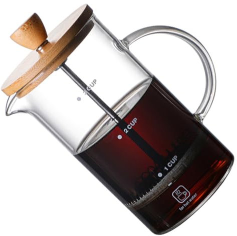 COLLBATH Caffettiera Manuale in Caffettiera A Pressione in Scala Graduata Per Misurazione Precisa