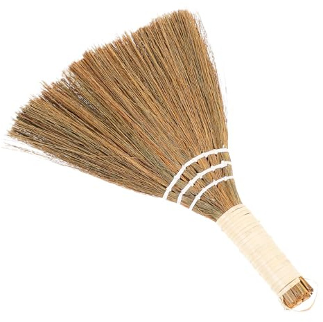 Yardwe Scopa in Saggina Intrecciata a Mano per Pulizia Casa, Spazzola Morbida Versatile per Chioma e Letti, per Soggiorni e Cucine