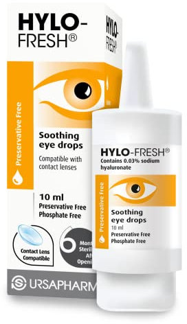 HYLO Fresh – Preservative Free - Soothing, Lubricating Eyedrops for Irritated or Mild Dry Eye – 10ml