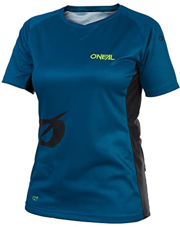 O'NEAL | Mountainbike-Trikot | MTB Mountainbike DH Downhill FR Freeride | Atmungsaktives Material, Weiblicher Schnitt | Soul Women's Jersey | Damen | Petrol | Größe M