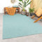 FRAAI | Home & Living In- & Outdoor Teppich - Costa Türkis - Wetterfest - Polypropylen - Flachgewebe - Balkon, Garten/Terrasse - Terrasse - Rug