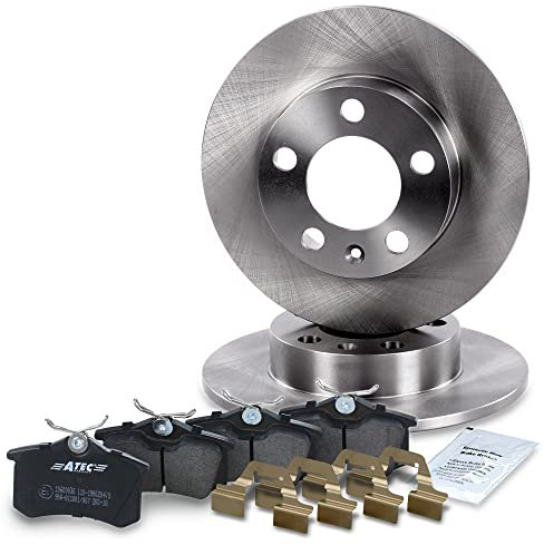 ATEC GERMANY Juego de frenos eje trasero incl. discos de freno Ø 230 mm completos + pastillas de freno traseras