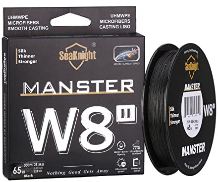 SeaKnight W8/S9 8/9 trådar flätade linjer 300 M/500 M supersläta PE fläta multifilament karp fiskelinjer saltvatten för havsfiske 15-100 LB