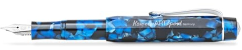 Kaweco ART SPORT Fountain Pen Pebble Blue - Exclusive Acrylic With Steel Nib - Includes Metal Box - 12.5 cm - Nib: EF (Extra Fine)