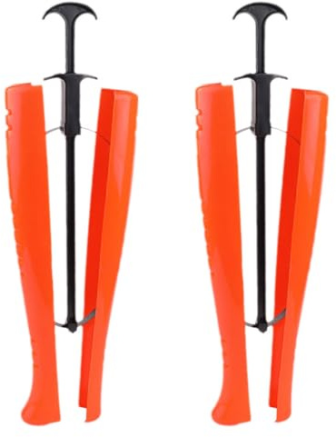 GIBZ 1 Par Hormas para Botas con Resorte Tensor Moldeadores de Caña de Bota Insertos Elásticos Botas Árbol Camilla para Calzado Alto de Altura Media Naranja Grande