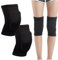 1 Pairs Stretchy Dance Knee Pads, Breathable Knee Brace Supports Knee Protector, Full Black Soft Brace Breathable Sleeve Protective for Dance Volleyball Football Yoga Tennis Cycling Jogging