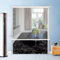 NIANXINN Transparente Wasserdichte Rollos,Seitenzug-Rollo,Wetterfest PVC Rollläden Für Außen,Kunststoff-Regenschutz-Vorhang,für Balkon Fenster Tür,Anpassbar,Breite x Höhe (150cm x 300cm)