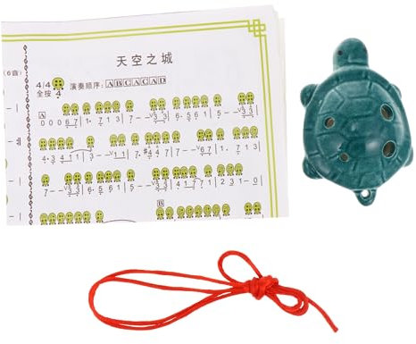 TOYANDONA Ocarina Flöte in Niedlicher Schildkrötenform Einsteigerinstrument Dur Portabel Langlebig Und Leicht Für Schüler Und Anfänger Glatte Oberfläche Einfach Zu Erlernen Spielen