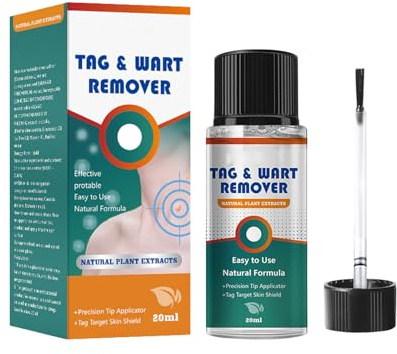 Wart Remover, Fast-Acting Skin Tag & Wart Remover for Feet & Hands, Skin Tag Removal Kit, Skin Tag Removal for Plantar and Common Warts, Flat Warts,Corns, and Calluses Natural & Safe