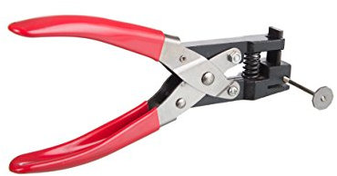 Karteo® Handlocher | Handstanze rot | Lochstanzer für rund Löcher | Lochzange | Einzellocher | Locher | Entwerter | Stanzer | Parkscheinentwerter | Druckknopfzange