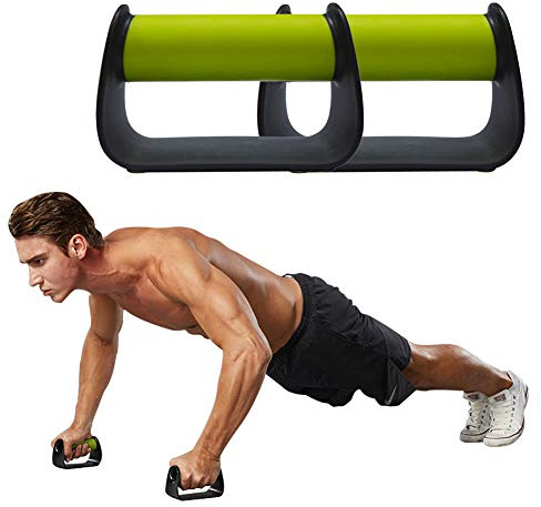 metaball Pushup Handles for Floor Board Portable Push Up Bars for People Fitness Home Workout Equipment,Colour Green