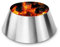GFTIME BBQ Whirlpool pour Weber Kettle 55,9cm, pour 68CM WSM Weber Smokey Mountain Charcoal Briquet Holder, pour Medium Kamado, BBQ Cone, pour BBQ Kettle Charcoal Grill Accessoires
