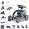 ACELIFE STEM Solar Robot Toy 12-in-1 Educational Science Kit DIY Building Toy Construction Engineering Set for Kids Age 8-12 Boys & Girls Birthday, Solar Powered Toy-Blue