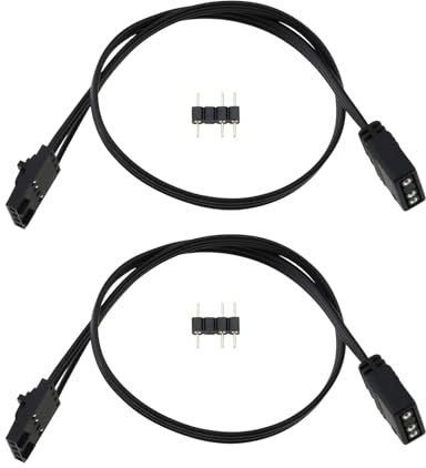 Be In Your Mind 2 adaptadores ARGB de 25 cm de 4 pines RGB a estándar de 5 V y 3 pines compatible con adaptador de controlador de barco pirata QL LL120 ICUE Shenguang Sync
