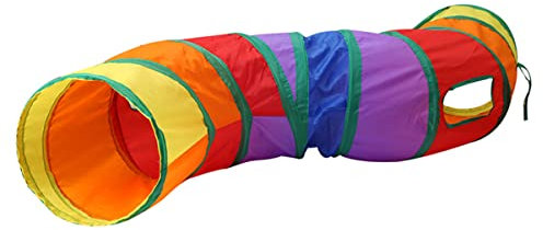 Tunnelspielzeug Für Katzen Katzenrätsel Tunnel Für Katzen Kätzchenspielzeug Tunnelbett Für Katzen Haustier-Katzen-Tunnel Kleintiertunnel Hundetunnel Katzenzeiger Colorful COLLBATH