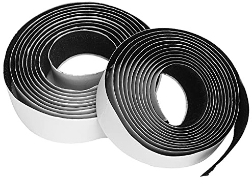 Hapivida Nastro Adesivo Doppia Faccia in Nylon con Chiusura a Gancio e Anello, Lunghezza 1 m Larghezza 20 mm per Applicazioni Domestiche Ufficio Scuola