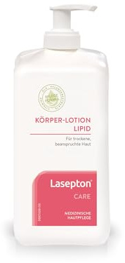 Lasepton Körper-Lotion Lipid 450 ml: Intensive Pflege für sehr trockene Haut, Bodylotion stärkt Hautschutzmantel, Feuchtigkeitscreme mit Aloe Vera, Glycerin und Lipiden